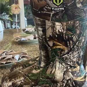 NWOB Men TIDEWE Rubber Hunting Boots 800g Insulation Boots